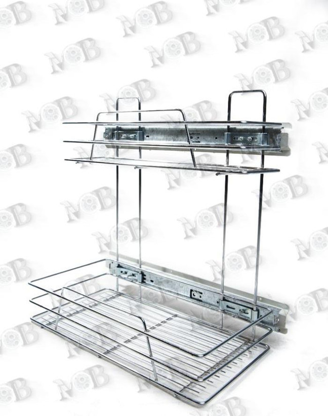 سبد ریلی شوینده داخل کابینت دو طبقه